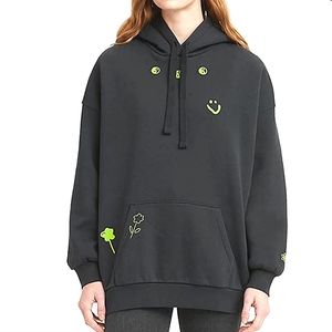 Levi's Prism Hoodie in Doodles Caviar Black Size M NWT